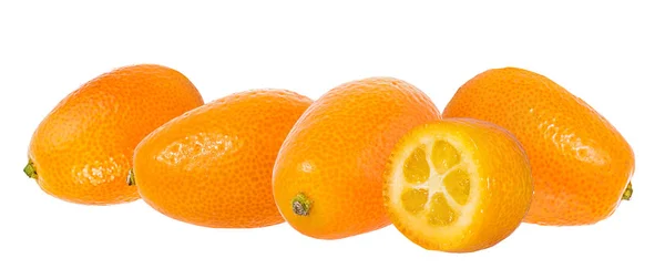 Kumquat Isolert Hvit Bakgrunn – stockfoto