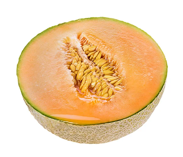 Melon Isolerad Vit Bakgrund — Stockfoto