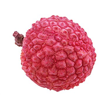 Lychee beyaz arkaplanda izole edildi