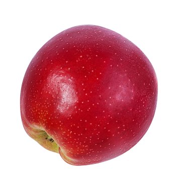 beyaz arkaplanda elma