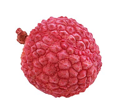 Lychee beyaz arkaplanda izole edildi
