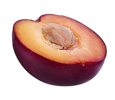 Beyaz arkaplanda erik