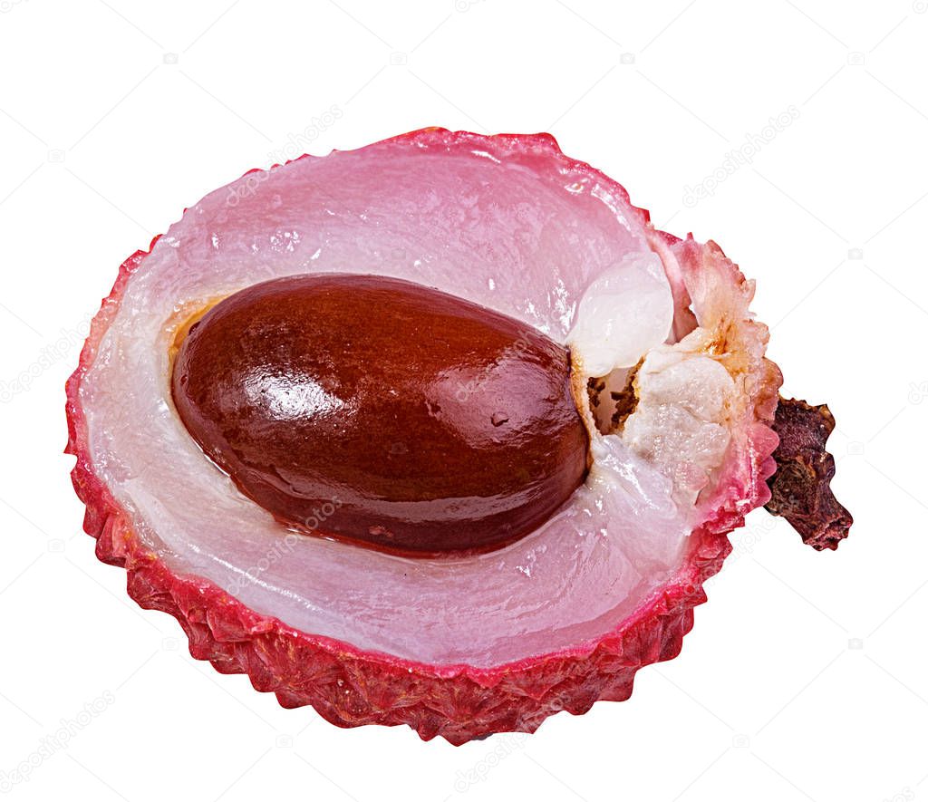 lychee isolated on white background