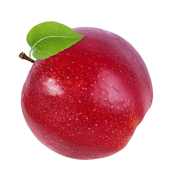 Äpple Vit Bakgrund — Stockfoto