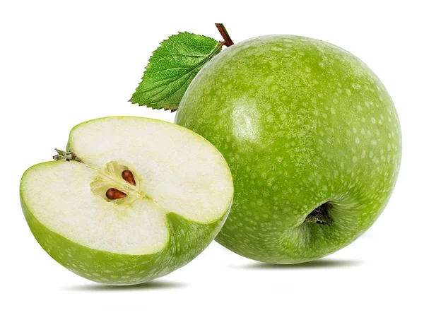 Jablko Bílém Pozadí — Stock fotografie