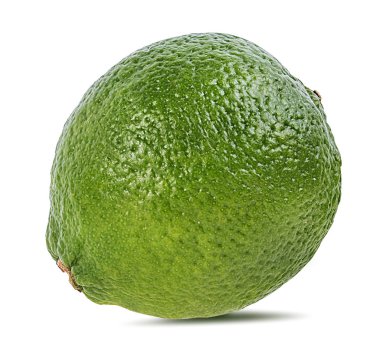 beyaz arkaplanda izole kireç