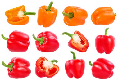 İzole biber. Kırpma yolu ile.