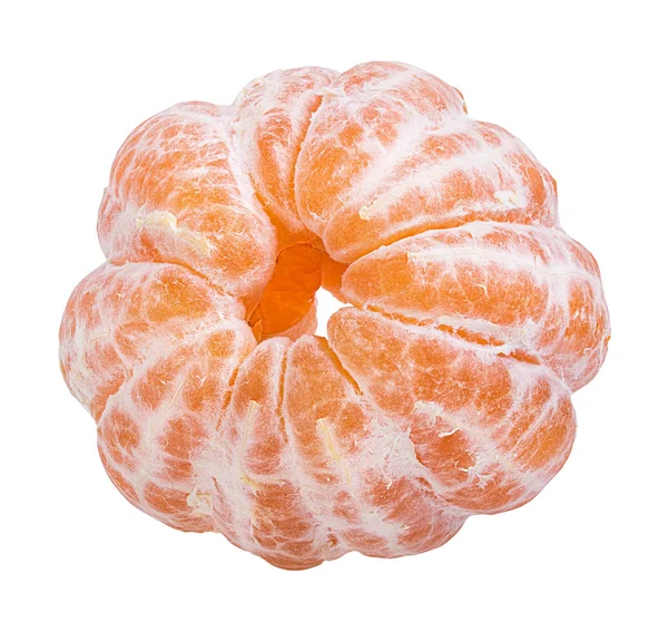 Tangerin Eller Mandarin Frukt Isolerad Vit Bakgrund — Stockfoto