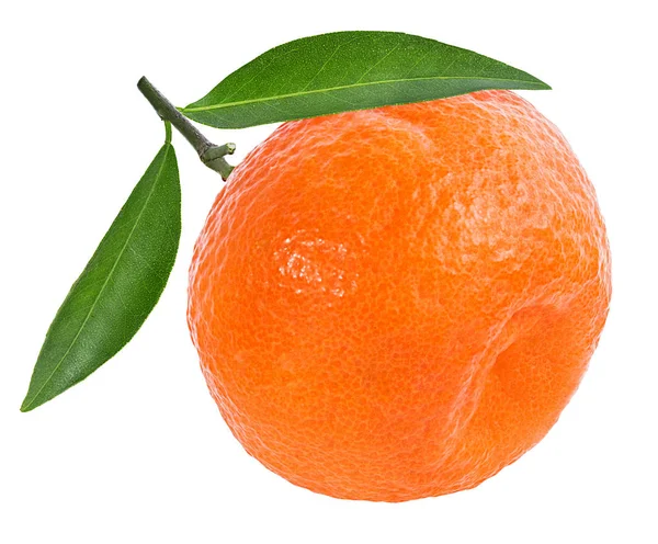 Tangerine Mandarijn Vruchten Geïsoleerd Witte Achtergrond — Stockfoto