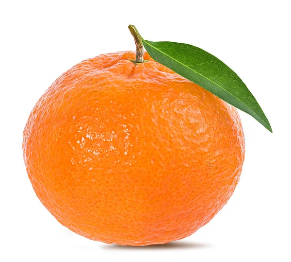 Tangerine Mandarijn Vruchten Geïsoleerd Witte Achtergrond — Stockfoto