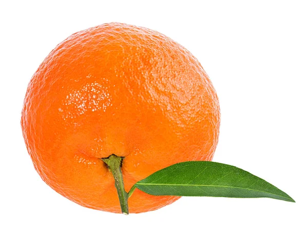 Tangerine Mandarijn Vruchten Geïsoleerd Witte Achtergrond — Stockfoto