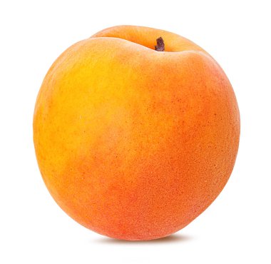 Kayısı beyaz arkaplanda izole edildi