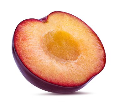 Beyaz arkaplanda erik