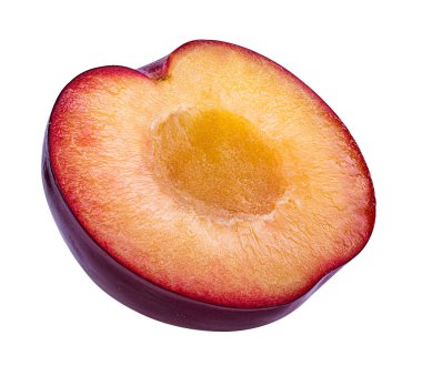 Beyaz arkaplanda erik