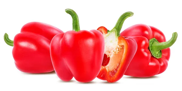 Paprika Isoliert Mit Schnittpfad — Stockfoto