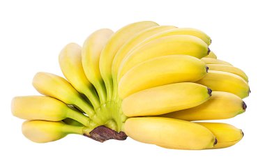 Beyaz arkaplanda izole muzlar