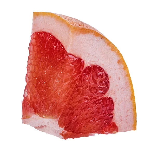 Грейпфрут Ізольований Білому Тлі — стокове фото