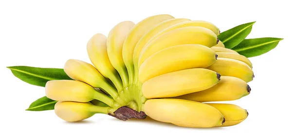 Бананы Изолированы Белом Фоне — стоковое фото