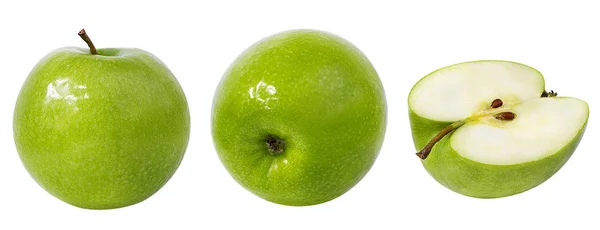 Яблоко Белом Фоне — стоковое фото