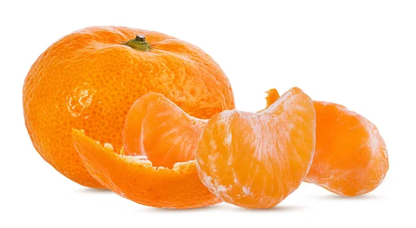 Frutos Mandarina Mandarina Aislados Sobre Fondo Blanco — Foto de Stock