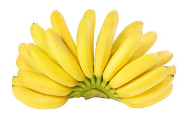 Beyaz arkaplanda izole muzlar