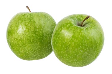 beyaz arkaplanda elma