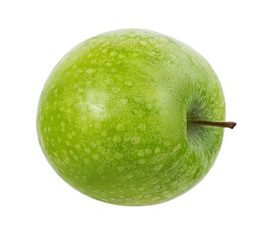 beyaz arkaplanda elma