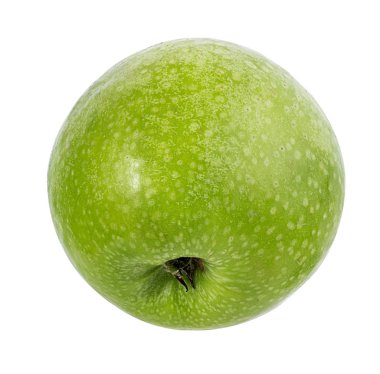 beyaz arkaplanda elma