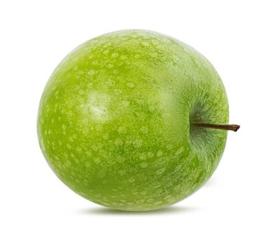 beyaz arkaplanda elma