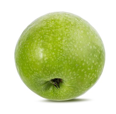 beyaz arkaplanda elma