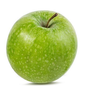 beyaz arkaplanda elma