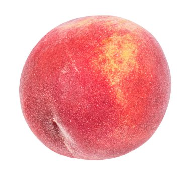 Beyaz arkaplanda şeftali izole