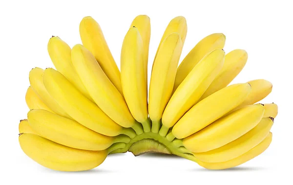 Bananen Geïsoleerd Witte Achtergrond — Stockfoto