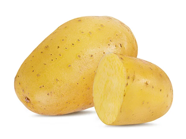 Ziemniaki Izolowane Białym Tle — Zdjęcie stockowe