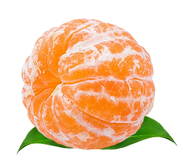 Tangerine Mandarijn Vruchten Geïsoleerd Witte Achtergrond — Stockfoto