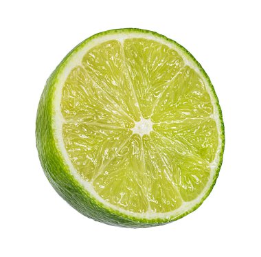 beyaz arkaplanda izole kireç