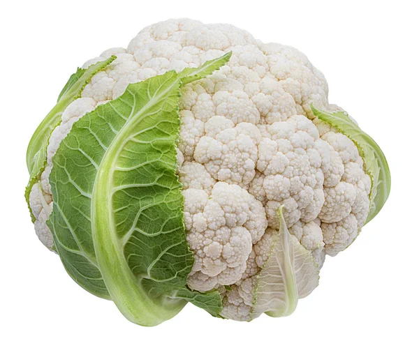 Cauliflower Isolated White Background Clipping Path — Stock Photo, Image