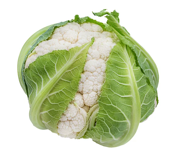 Cauliflower Isolated White Background Clipping Path — Stock Photo, Image