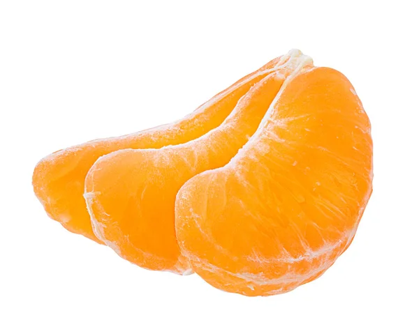 Tangerine Mandarijn Vruchten Geïsoleerd Witte Achtergrond — Stockfoto