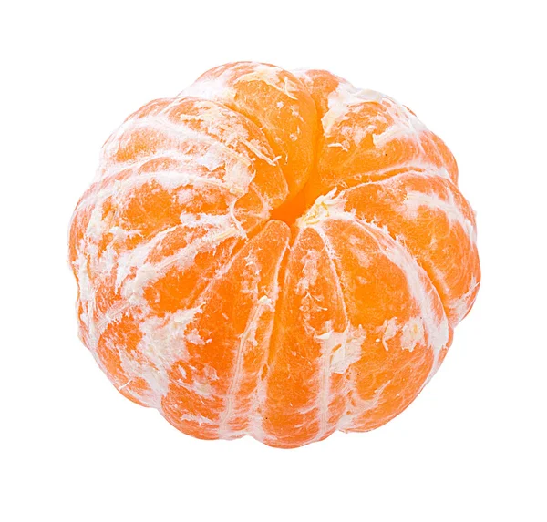 Tangerin Eller Mandarinfrukt Isolert Hvit Bakgrunn – stockfoto