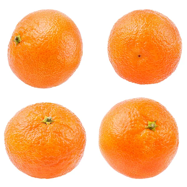 Tangerine Mandarin Fruit Isolated White Background — Stock Photo, Image