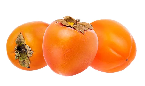 Persimmon Fruit Isolé Sur Fond Blanc — Photo