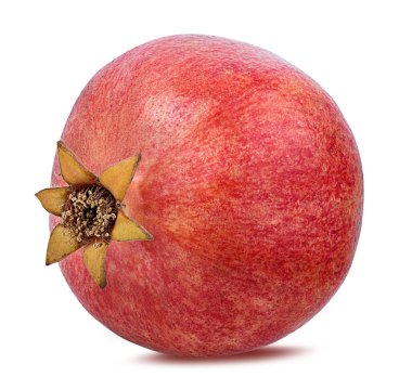 Beyaz arkaplanda izole edilmiş taze nar