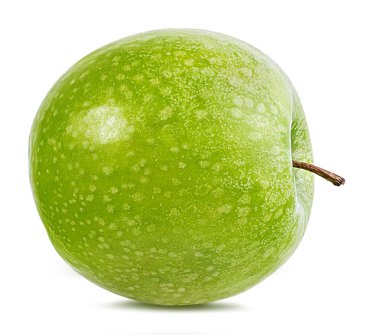 beyaz arkaplanda elma