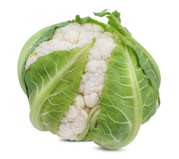 Cauliflower Isolated White Background Clipping Path — Stock Photo, Image