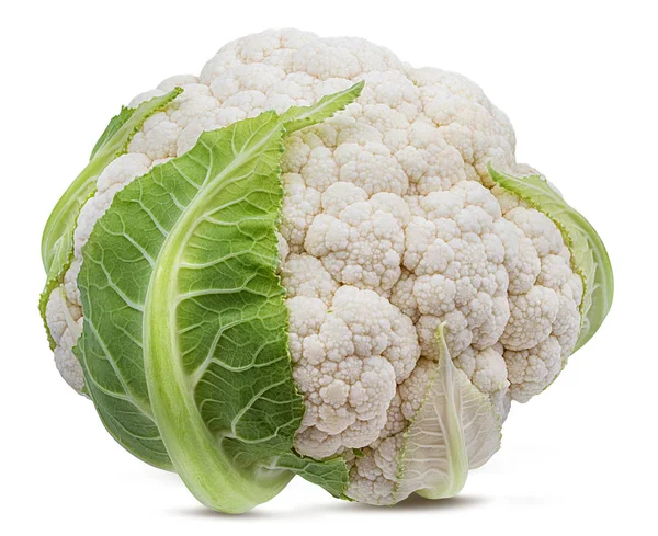 Cauliflower Isolated White Background Clipping Path — Stock Photo, Image