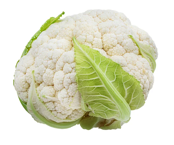 Cauliflower Isolated White Background Clipping Path — Stock Photo, Image