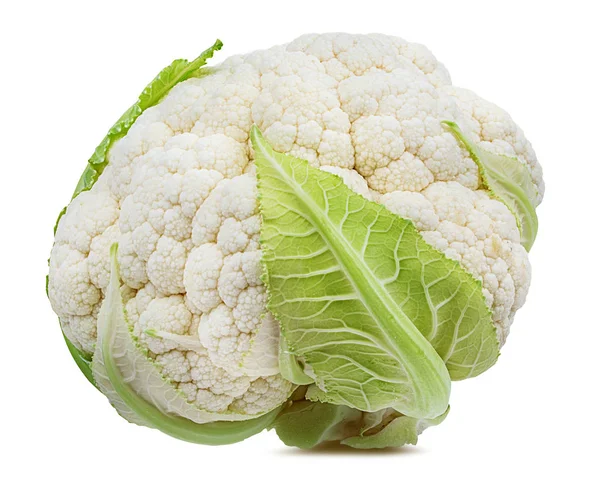 Cauliflower Isolated White Background Clipping Path — Stock Photo, Image