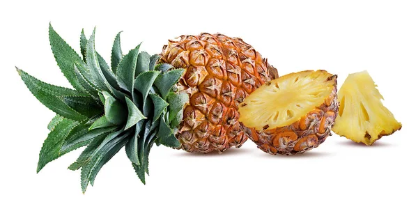 Čerstvý Ananas Izolované Bílém Pozadí — Stock fotografie