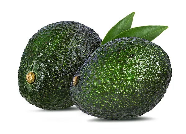 Frutti Freschi Avocado Isolati Fondo Bianco Con Percorso Ritaglio — Foto Stock